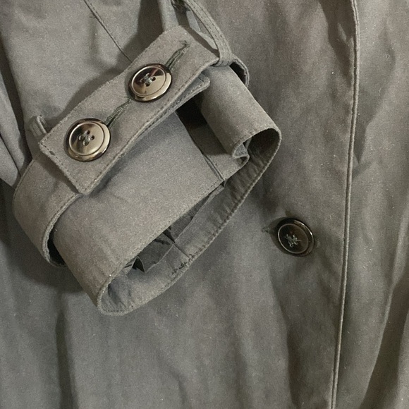 Brem Rainwear Black Trench coat with pockets  size 18 - Picture 4 of 7